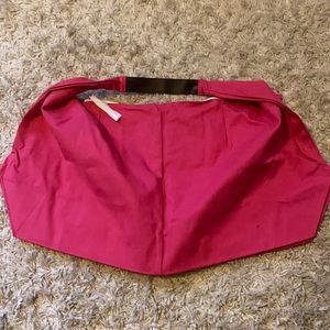 Extra Large Pink Duffel w/ Stripes Inside